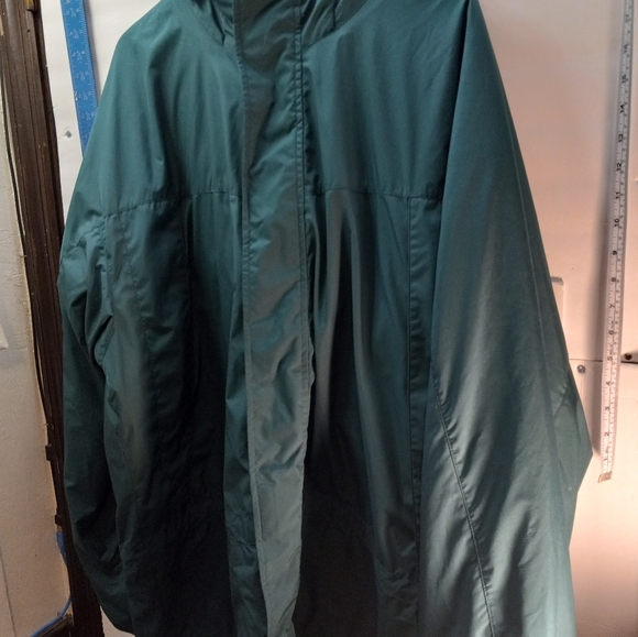 L.L. Bean Insulated Green XL Long Sleeves Hooded Pouch Front Pocket Jacket Coat - Picture 14 of 16